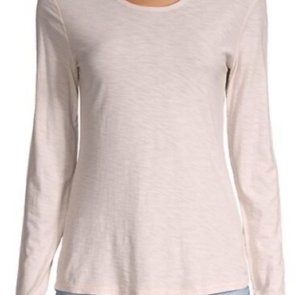 James Perse Soft Cream Long Sleeve Tee